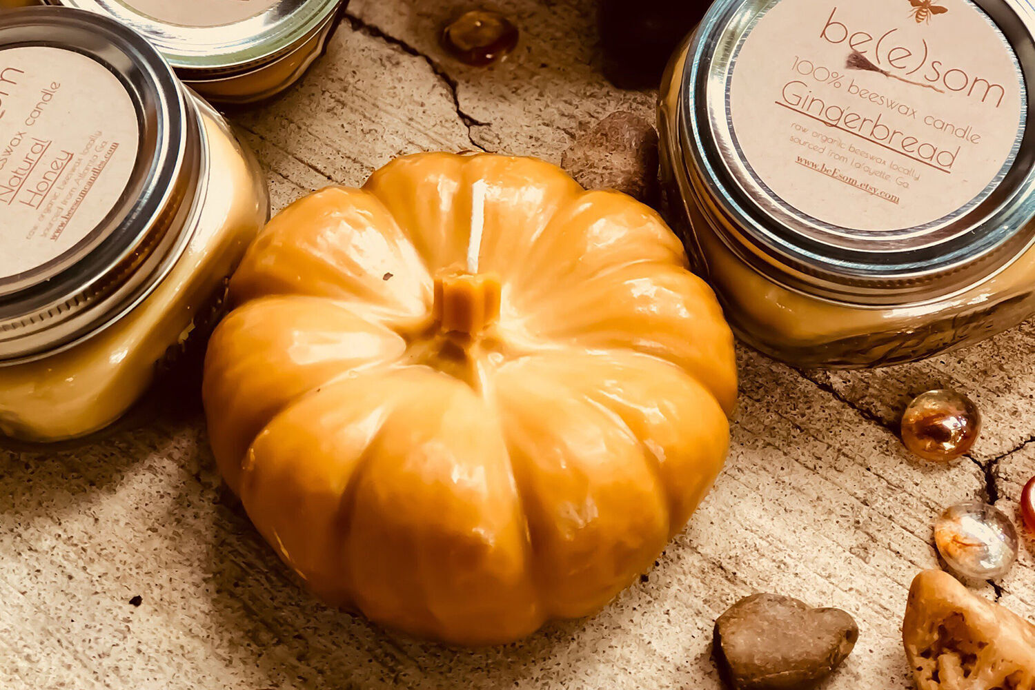 be(e)som pumpkin candle
